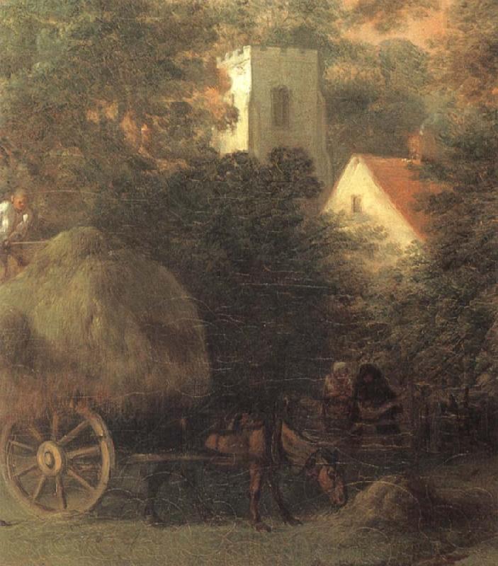 Thomas Gainsborough Landscape with Peasant and Horses Germany oil painting art